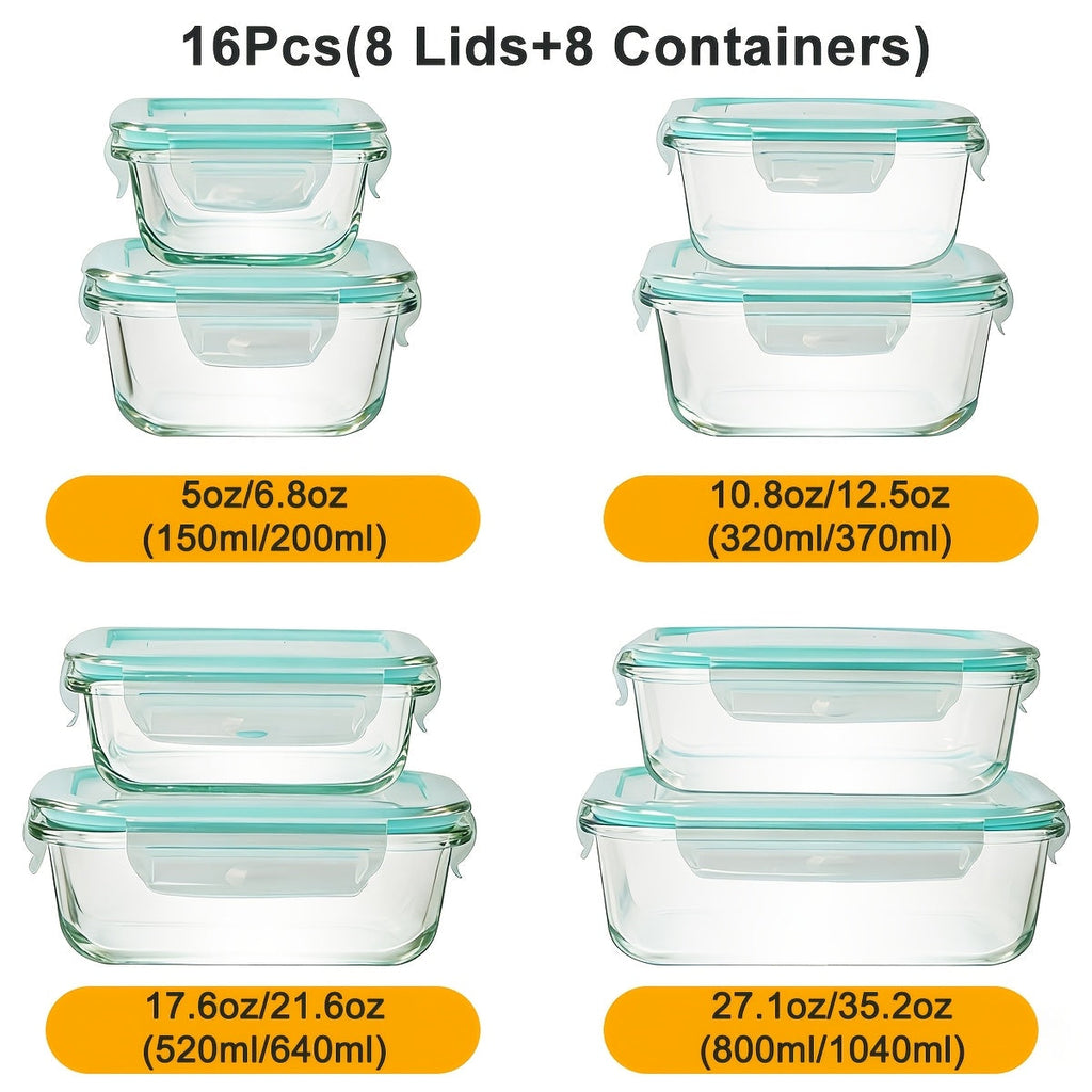 Airtight Fruit & Vegetable Storage Containers — 2-Pack, 4-Compartment