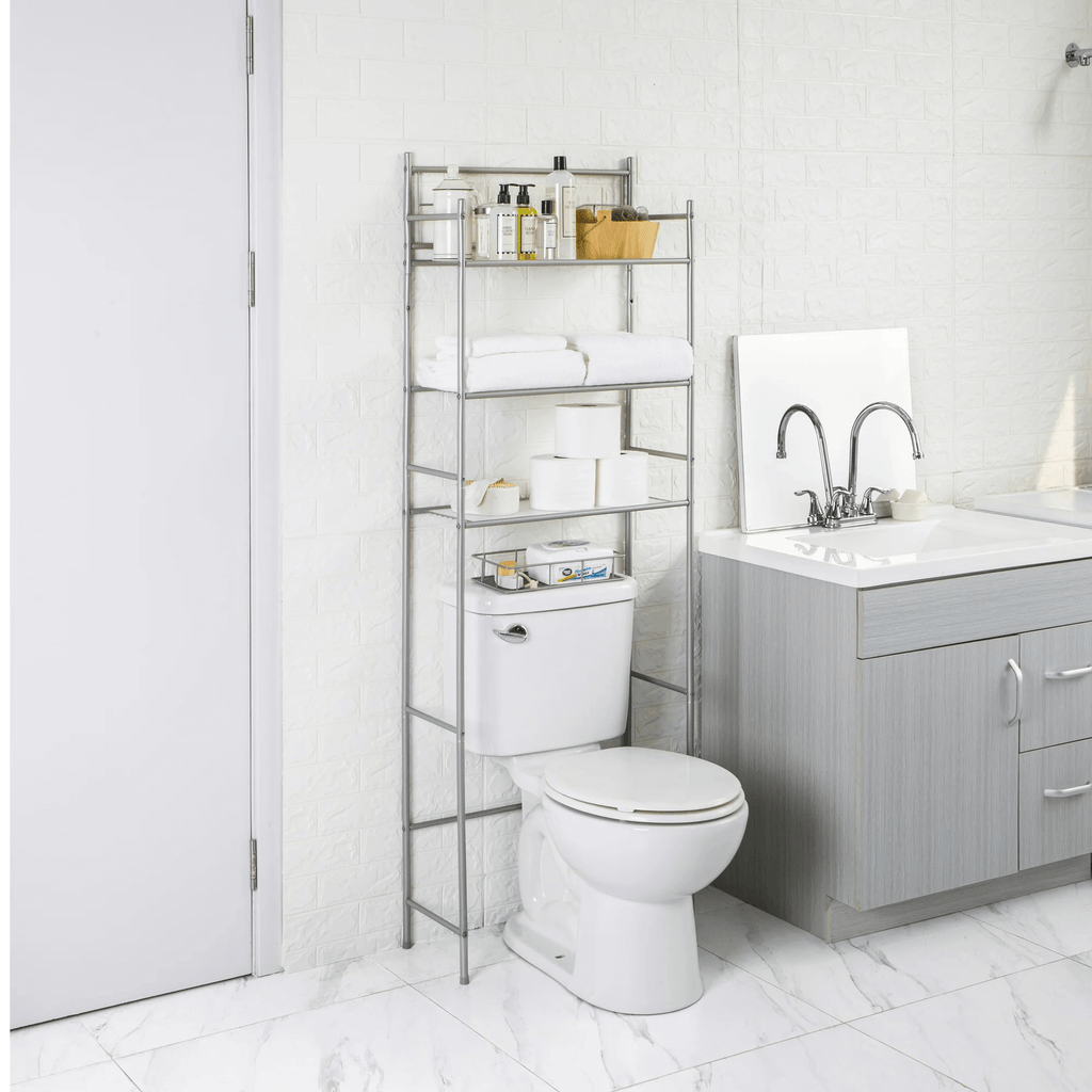 Mainstays 3-Shelf Over-the-Toilet Steel Storage Rack