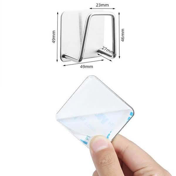 Stainless Steel Sink Sponge Holder — Self-Adhesive with Drain Rack