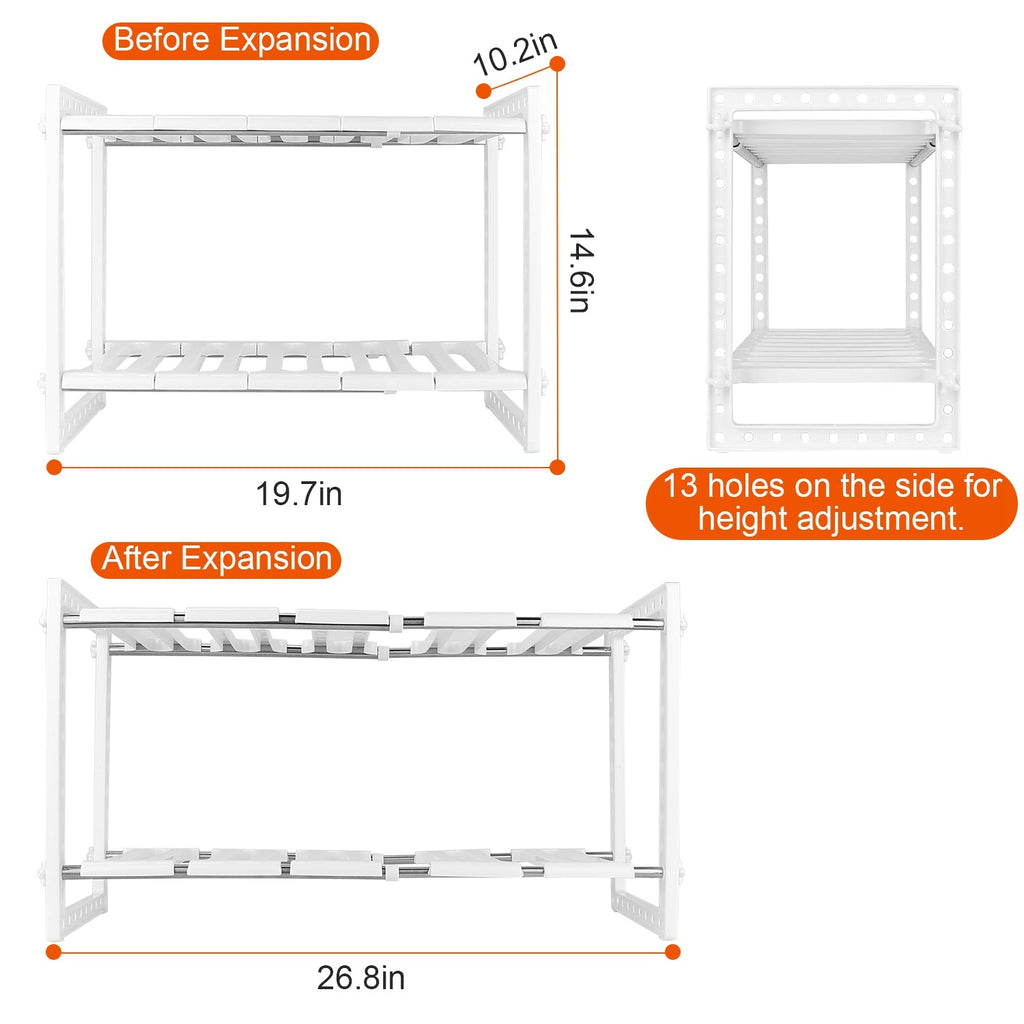 Retractable 2-Tier Under Sink Organizer