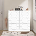 6-Tier Vertical Shoe Storage Cabinet with Carved Panels