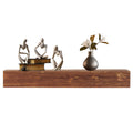 48" Rustic Wood Fireplace Mantel Shelf — Wall-Mounted