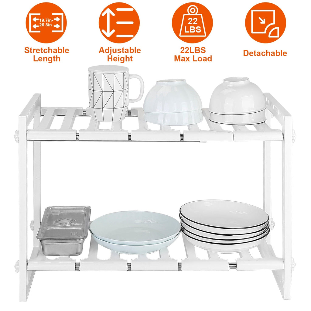 Retractable 2-Tier Under Sink Organizer