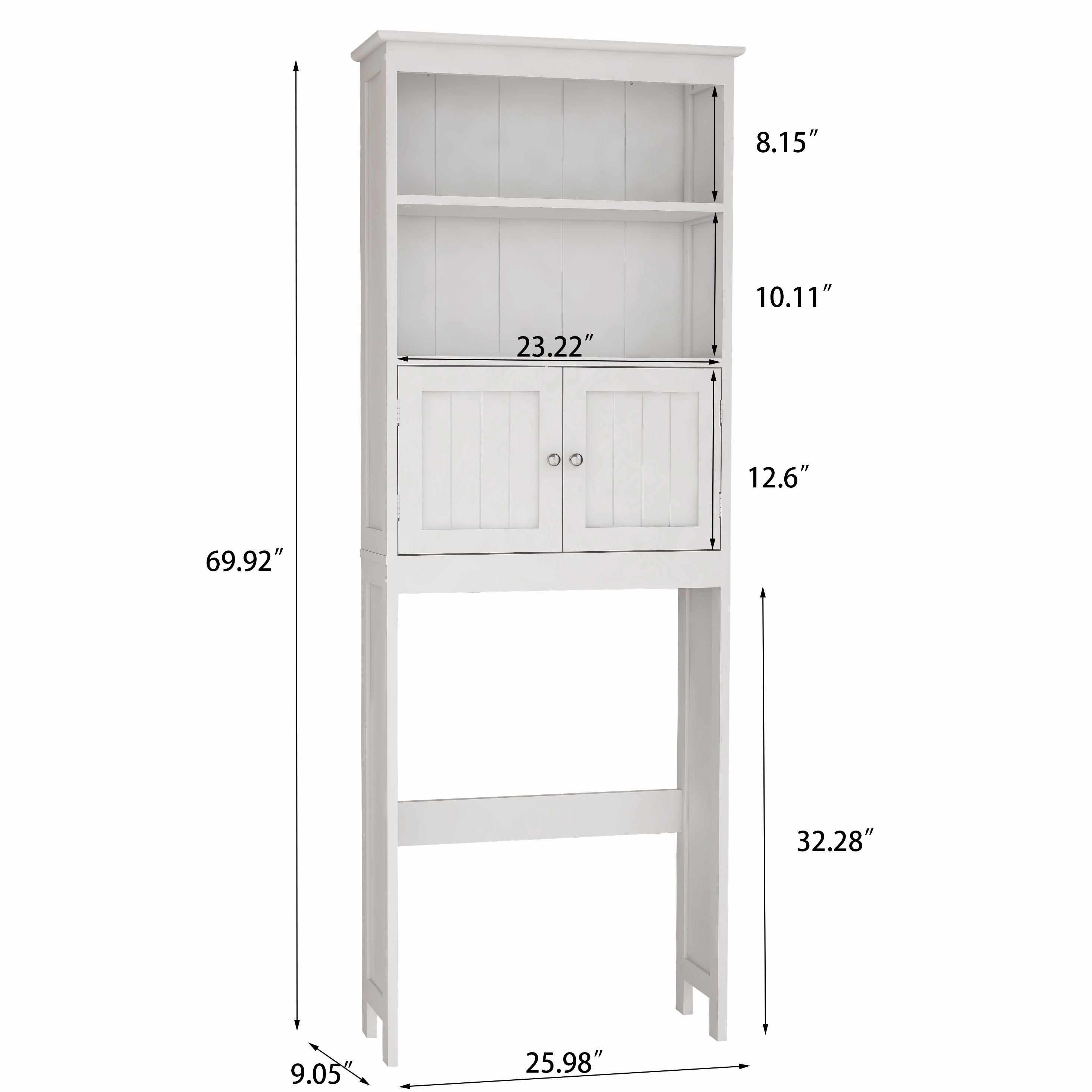 2-Door Over Toilet Storage Cabinet
