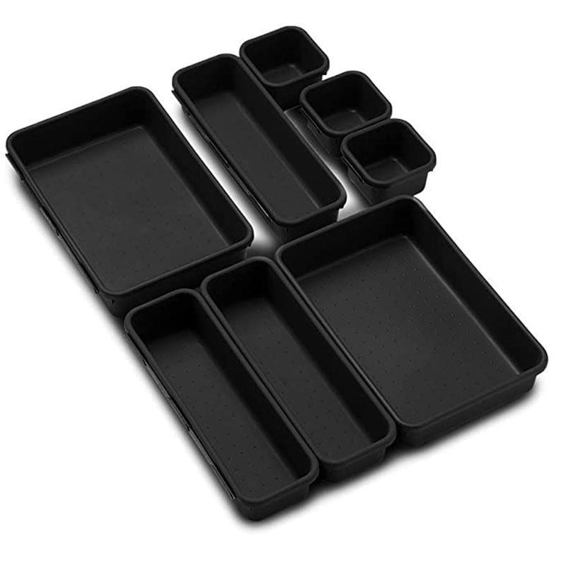 8-Piece Adjustable Drawer Organizer Set