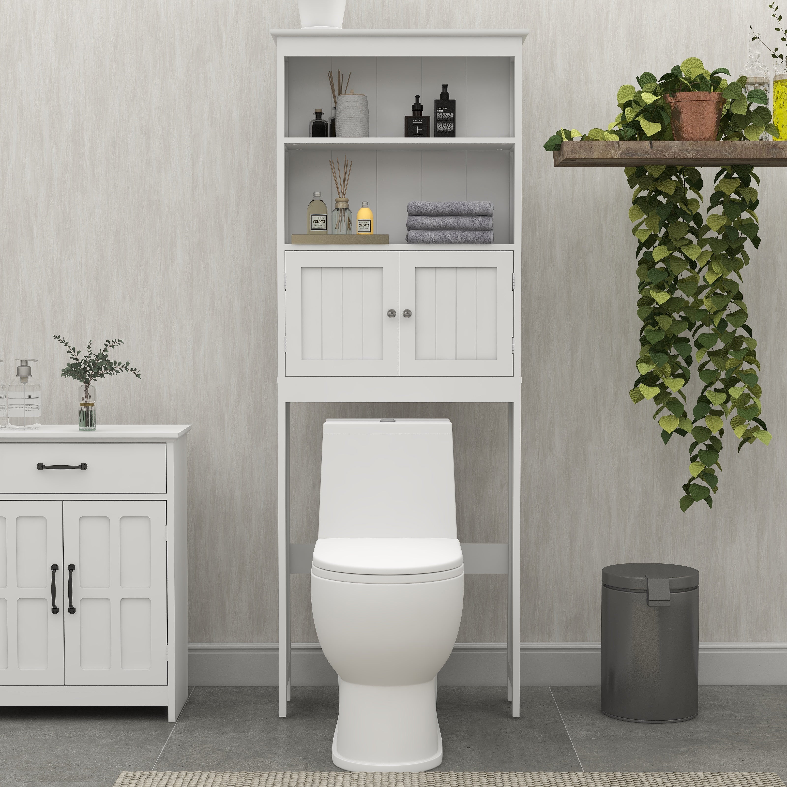 2-Door Over Toilet Storage Cabinet
