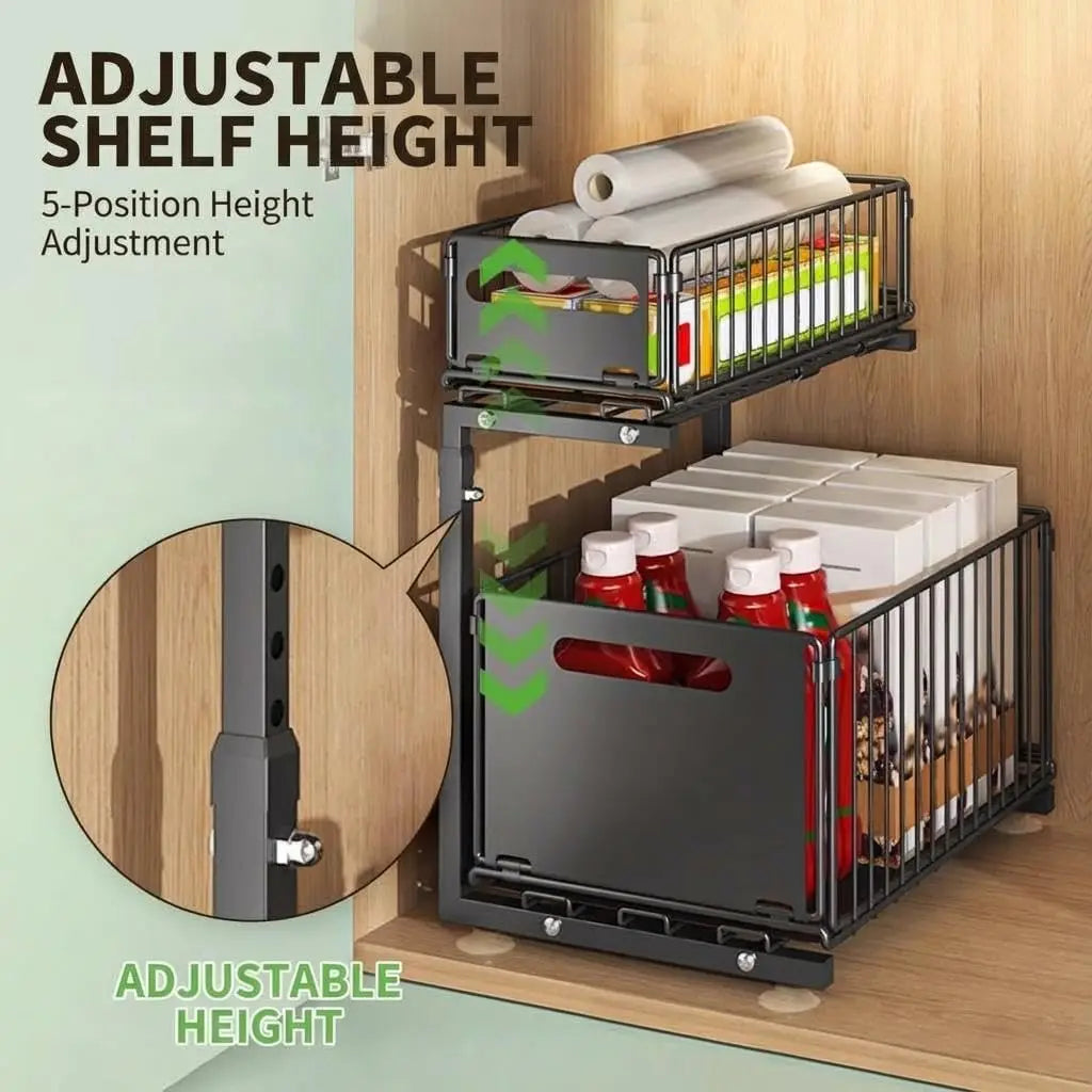 Tap-Mounted Sink Organizer with Drainage Rack — Space-Saving