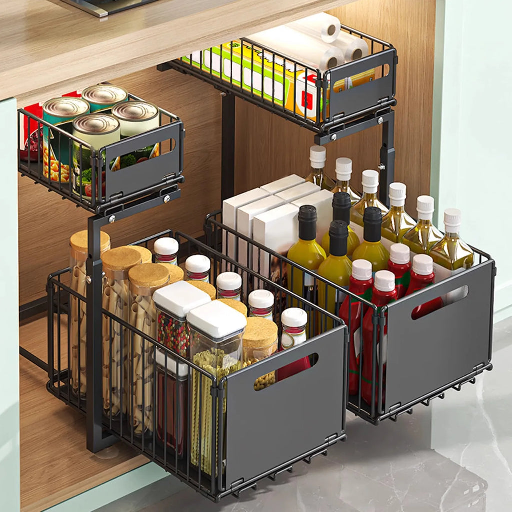 Tap-Mounted Sink Organizer with Drainage Rack — Space-Saving