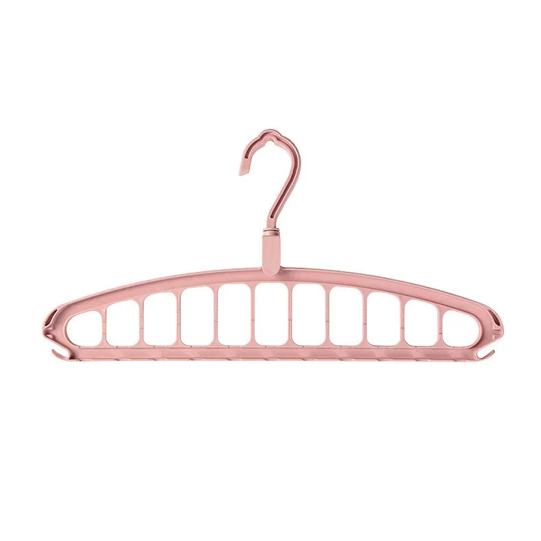 Foldable Multi-Hole Space-Saving Clothes Hanger