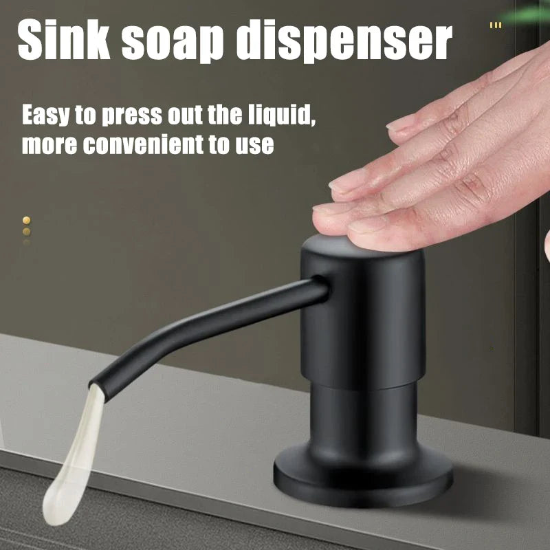 Stainless Steel Sink Soap Dispenser Kit