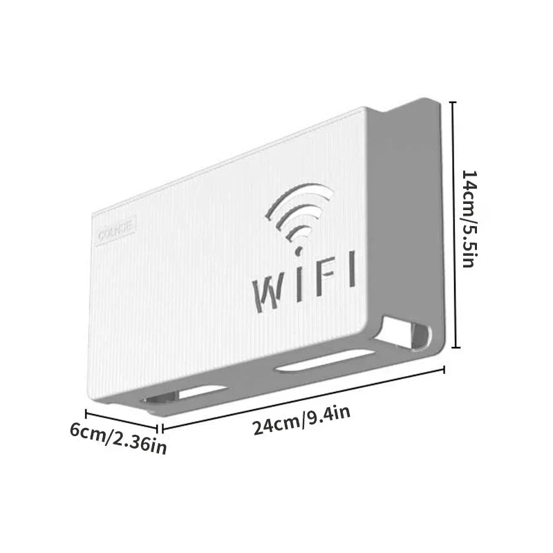 Wall-Mounted Router & TV Box Storage Rack