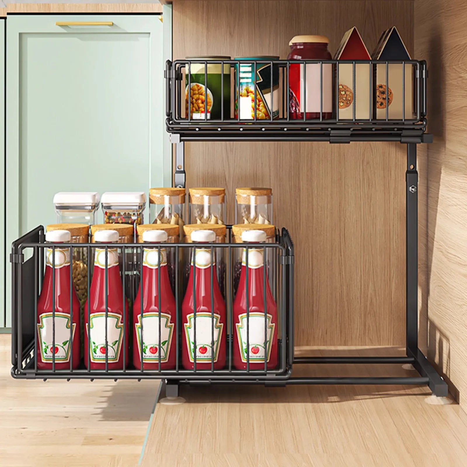 Tap-Mounted Sink Organizer with Drainage Rack — Space-Saving