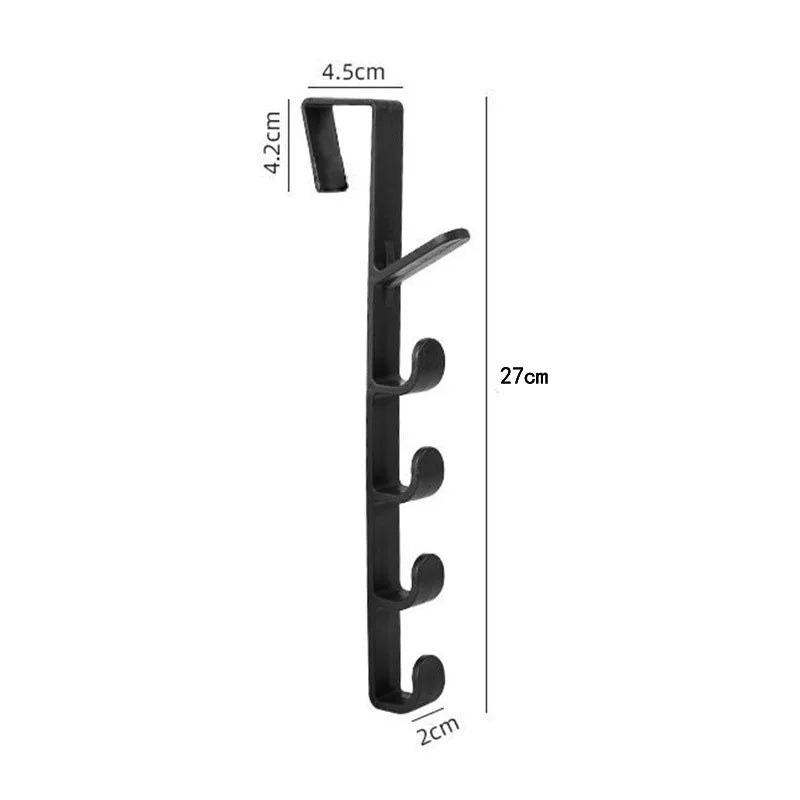 Behind the Door Coat Hook Hanger — 5 Hooks