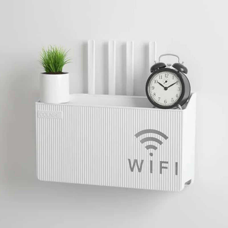 Wall-Mounted Router & TV Box Storage Rack