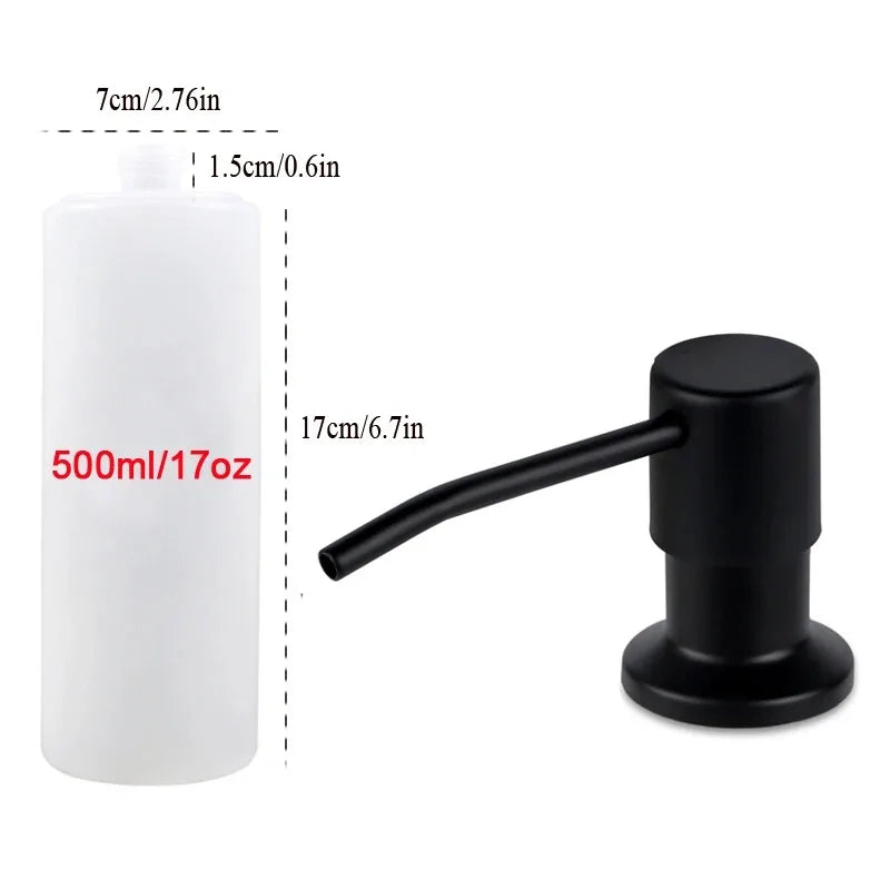 Stainless Steel Sink Soap Dispenser Kit