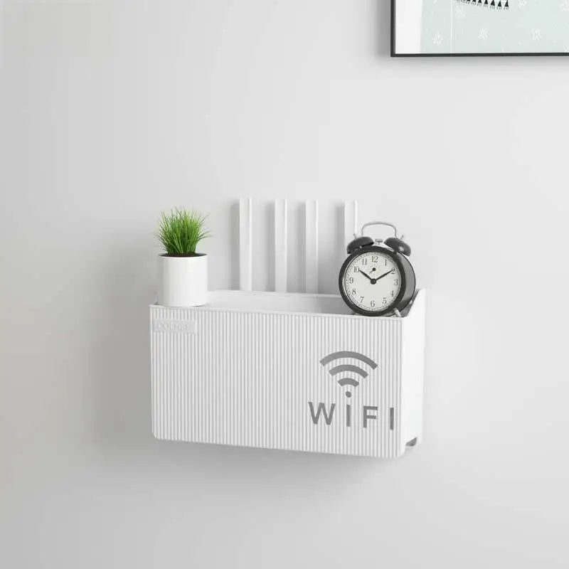 Wall-Mounted Router & TV Box Storage Rack