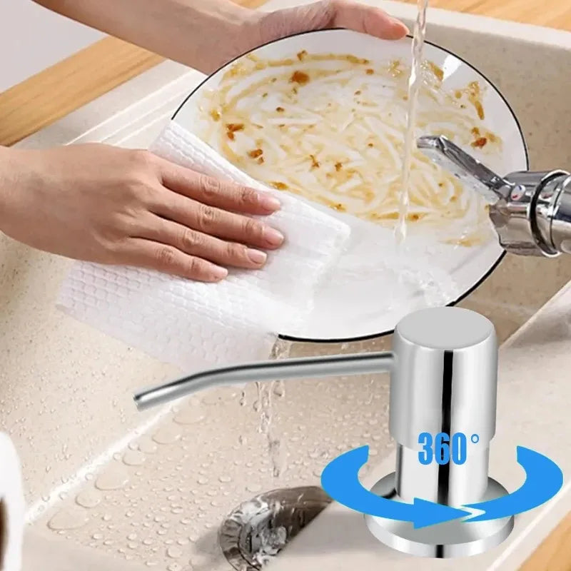 Stainless Steel Sink Soap Dispenser Kit