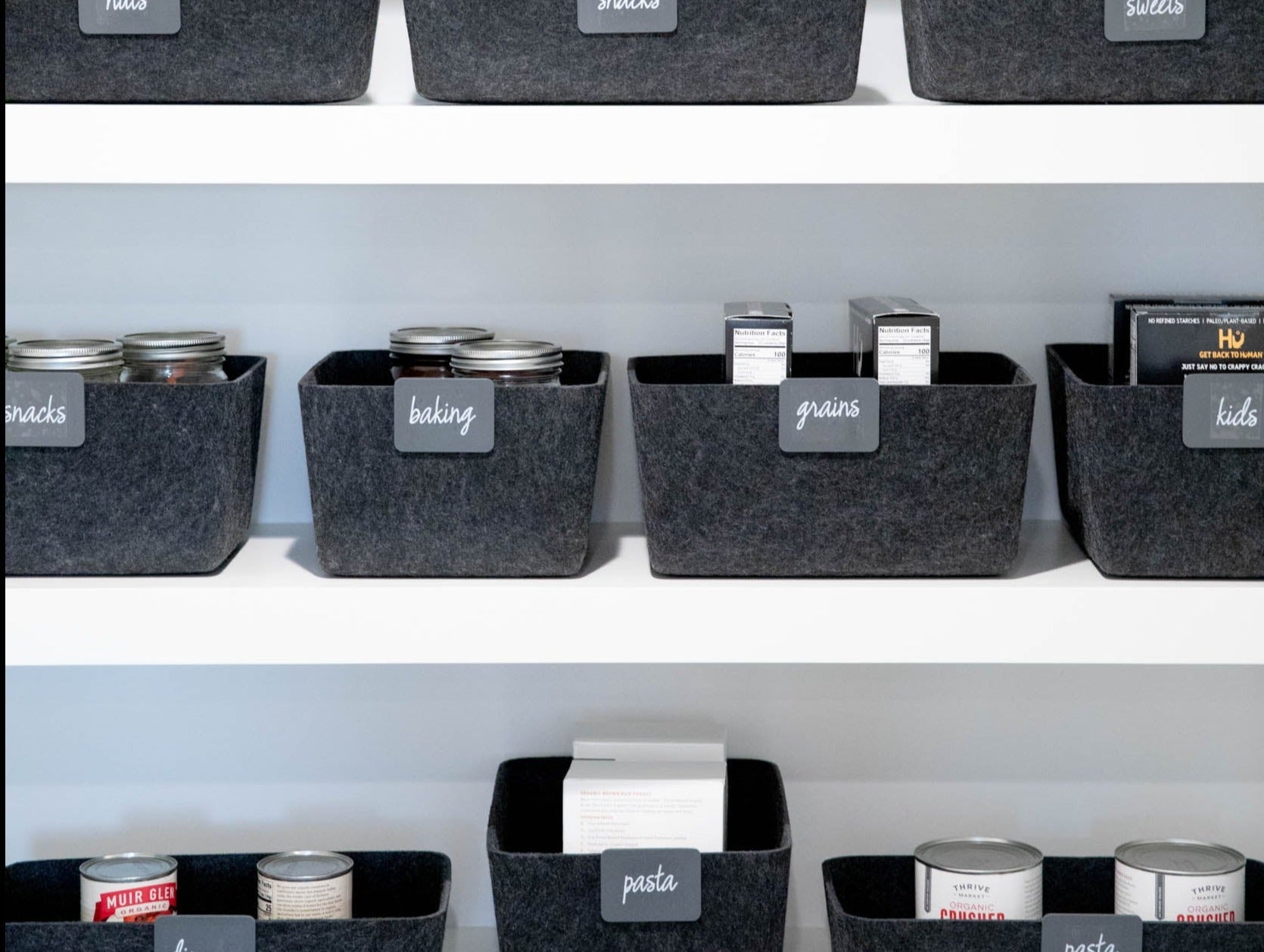 The Sculpted Bin — Wide | Set of 3