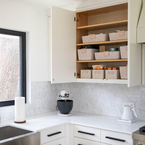 2-Tier Adjustable Under-Sink Organizer with Sliding Mesh Drawers