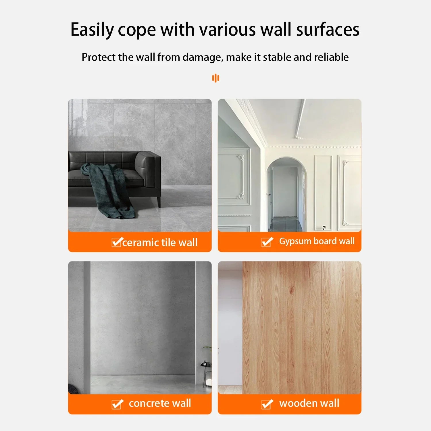 Wall-Mount Coat Rack with Wooden Hooks — Entryway Storage