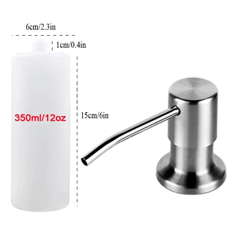 Stainless Steel Sink Soap Dispenser Kit