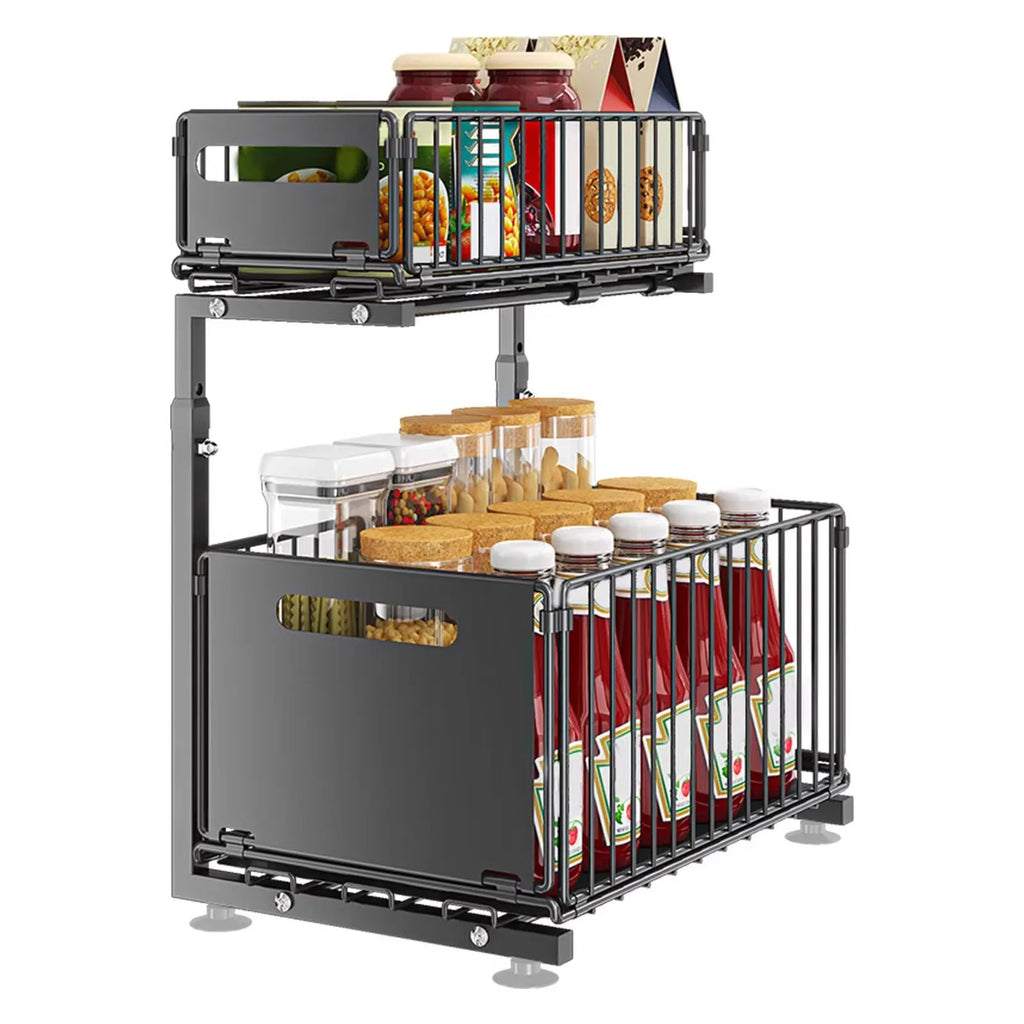 Tap-Mounted Sink Organizer with Drainage Rack — Space-Saving