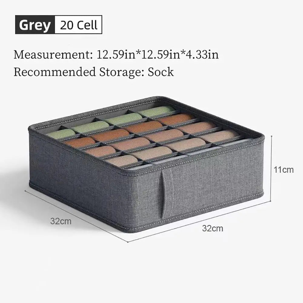 Foldable Closet Underwear & Sock Organizer Drawer