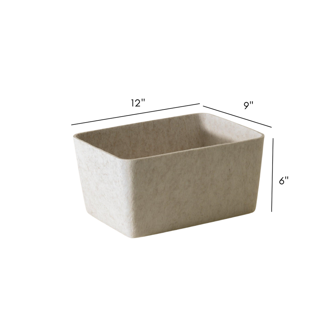 The Sculpted Bin — Wide | Set of 3