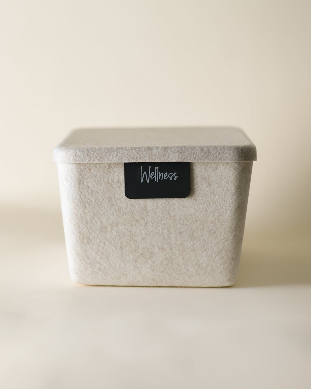 The Sculpted Bin — Wide with Lid | Set of 3
