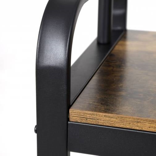 Industrial Style Hall Tree — Coat Rack & Shoe Storage Bench