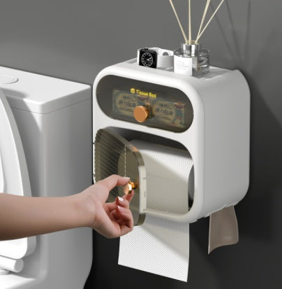 Waterproof Wall-Mounted Toilet Paper Holder