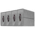 Foldable Bed Sheet Storage Bins — 4 Pack