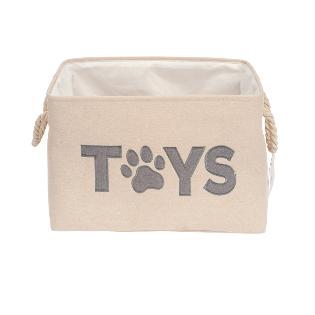 Foldable Fabric Dog Toy Storage Bin