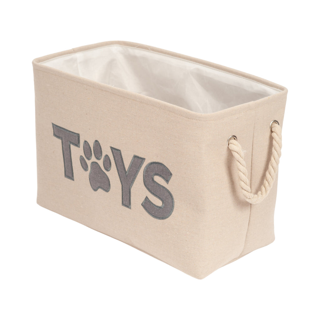 Foldable Fabric Dog Toy Storage Bin