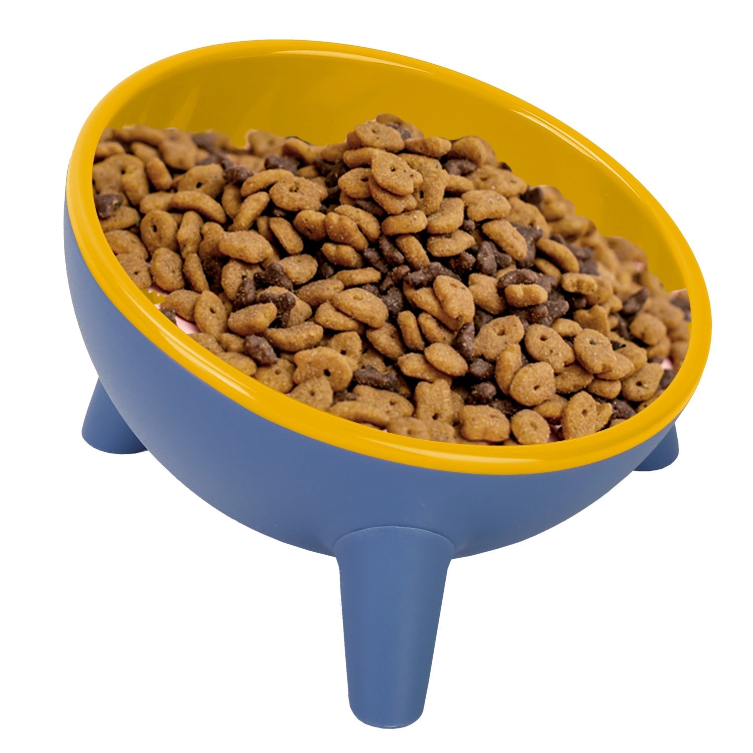 Elevated Tilted Cat Food & Water Bowl — Backflow Prevention