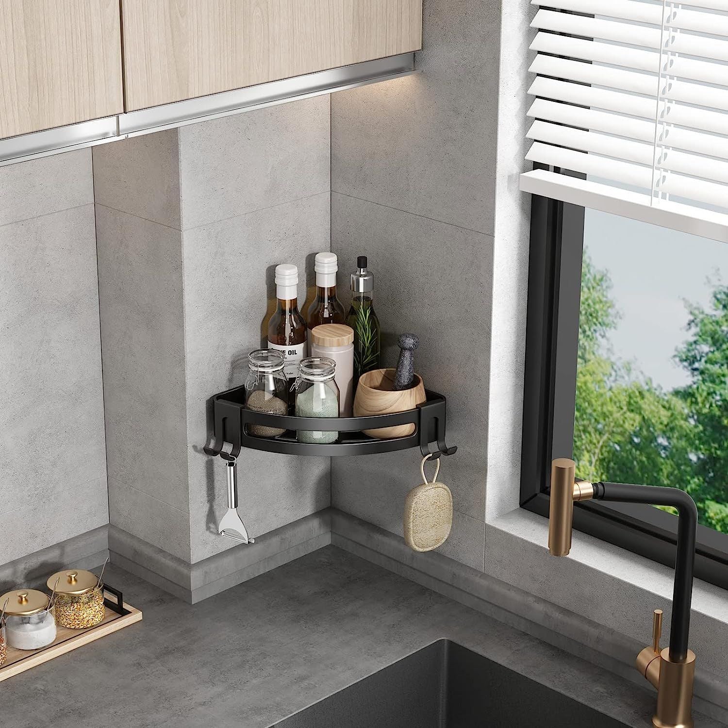 Shower Corner Shelf Caddy 2 Pack shower Organizer Corner