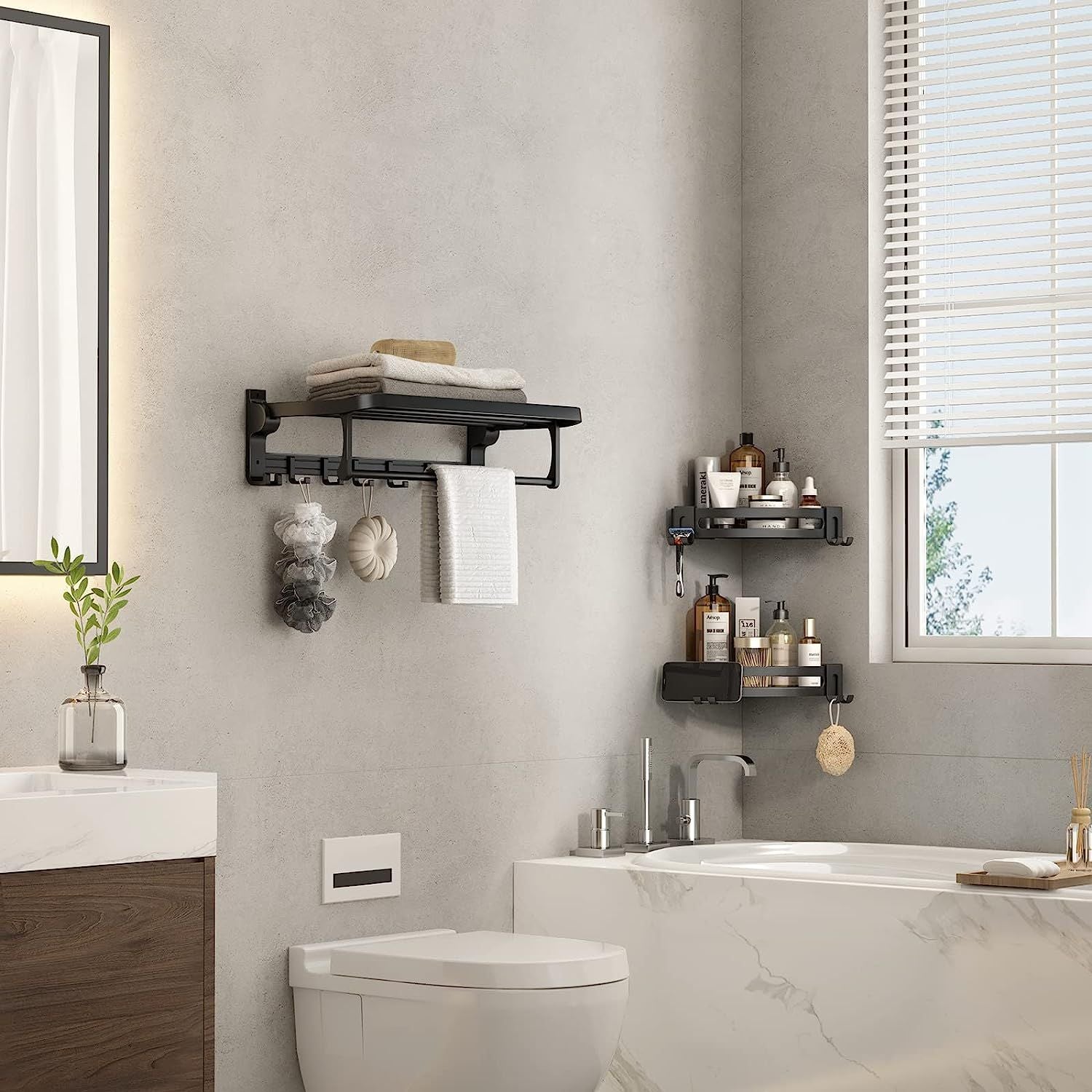 Shower Corner Shelf Caddy 2 Pack shower Organizer Corner