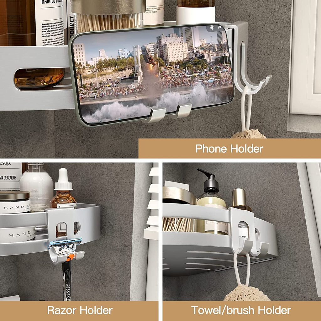 Shower Corner Shelf Caddy 2 Pack shower Organizer Corner