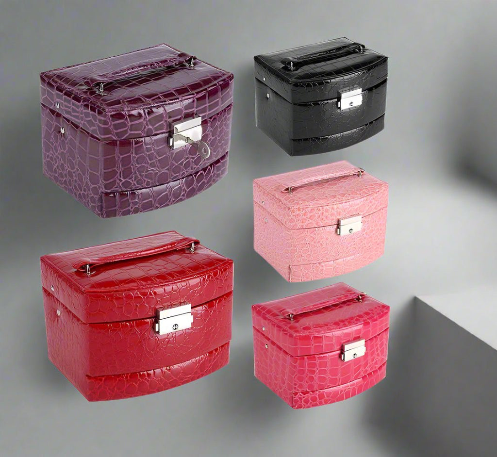 Luxury 3-Layer Jewelry Box Organizer