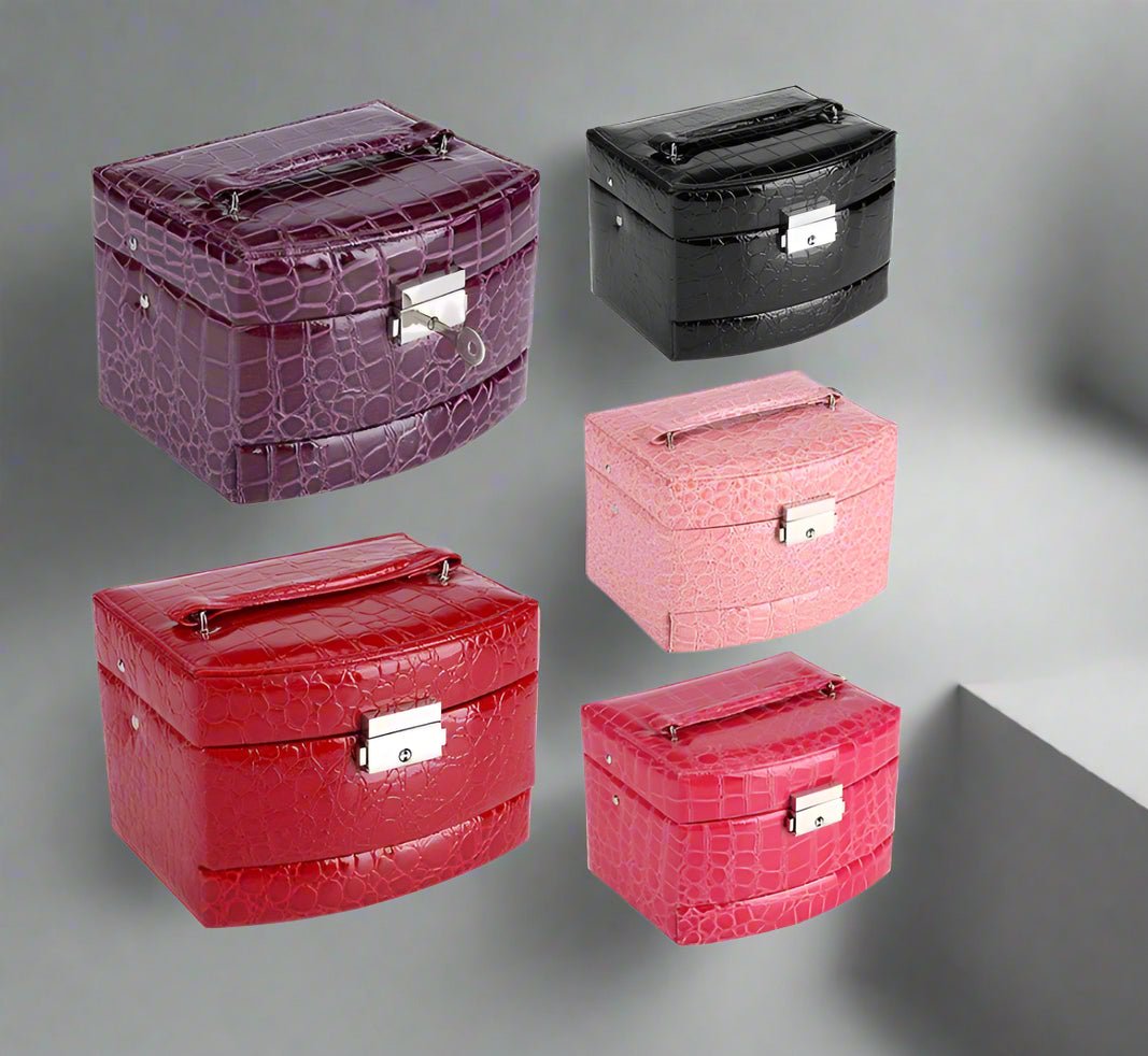 Luxury 3-Layer Jewelry Box Organizer