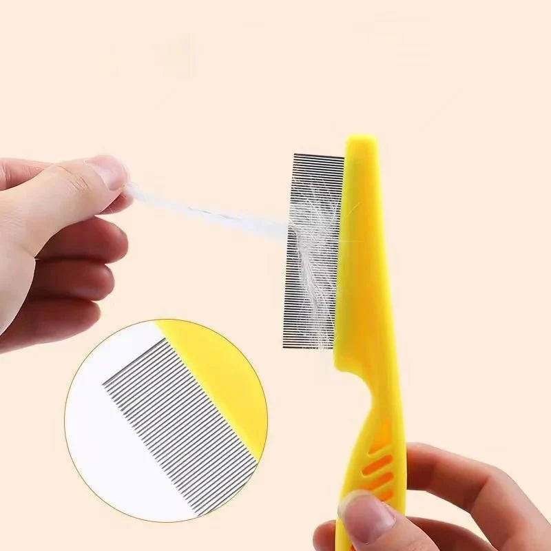 Stainless Steel Pet Flea & Shedding Comb