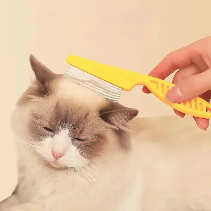 Stainless Steel Pet Flea & Shedding Comb