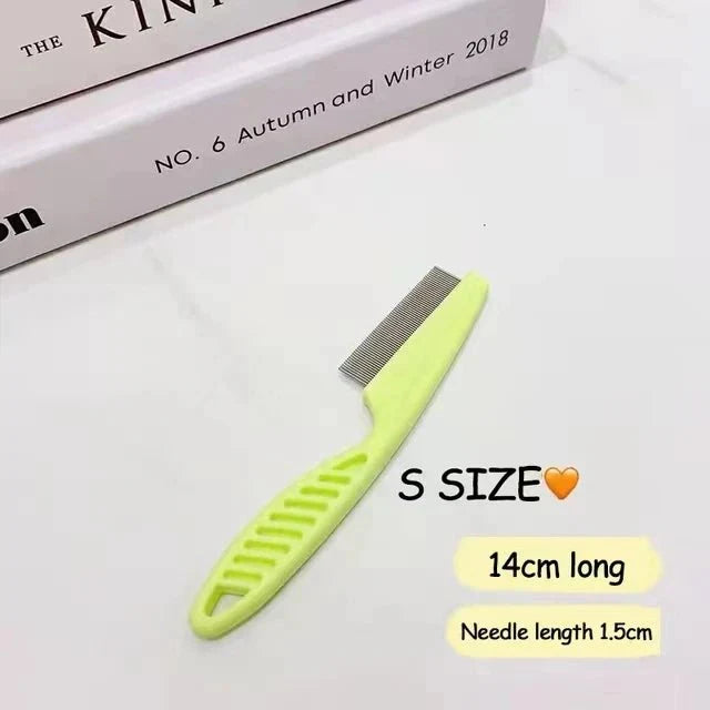 Stainless Steel Pet Flea & Shedding Comb