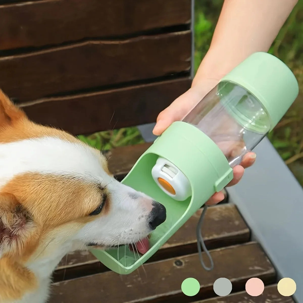 Portable Dog Water Bottle — 750ml Travel Dispenser for Walks & Hiking