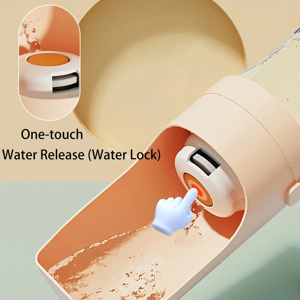 Portable Dog Water Bottle — 750ml Travel Dispenser for Walks & Hiking