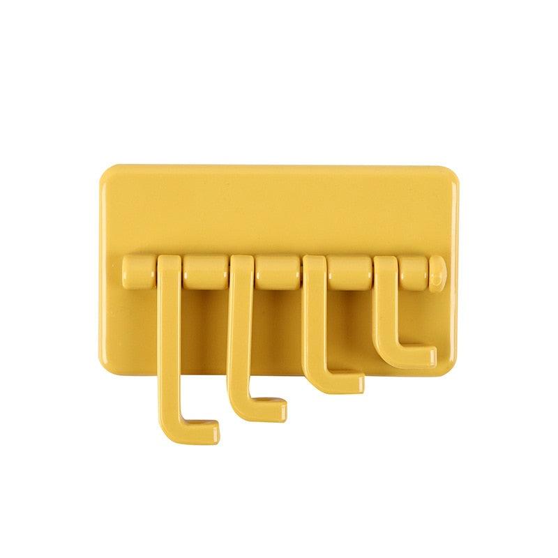 Rotating Self-Adhesive Wall Hook — 4 Pack