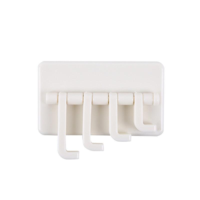 Rotating Self-Adhesive Wall Hook — 4 Pack